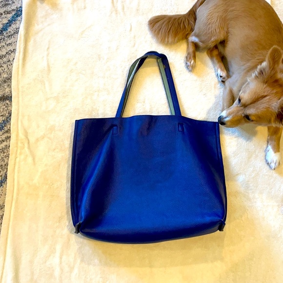 Blue Reversible Tote bag - Picture 1 of 4